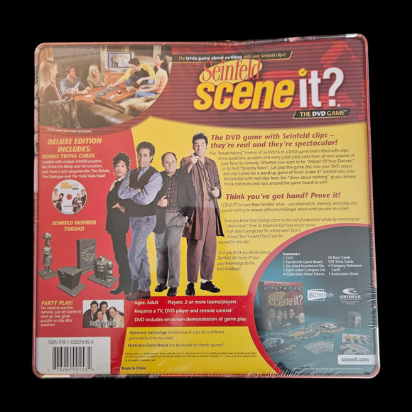 Seinfeld Scene It? Deluxe DVD Game NEW Sealed Trivia Board Game - Picture 2 of 6